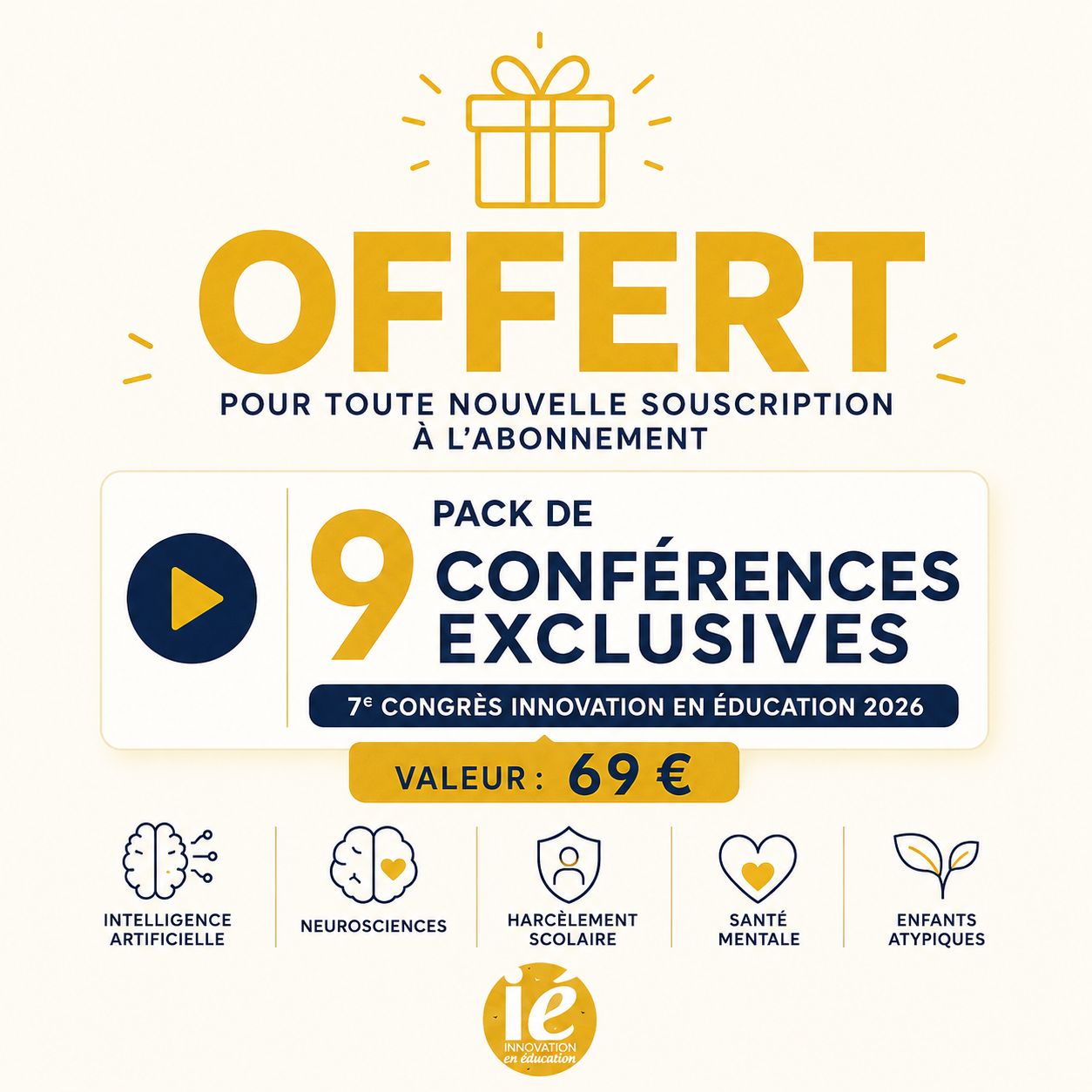Visuel du pack de 9 conférences